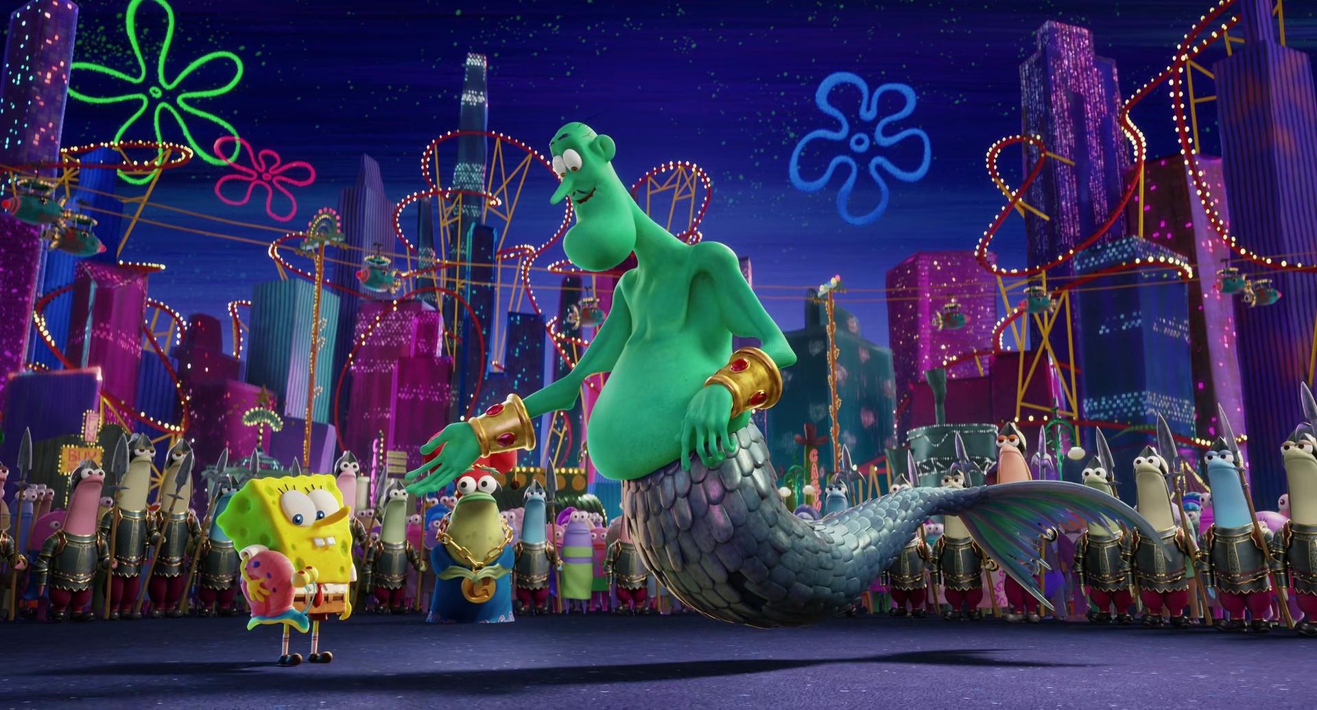 A scene from The SpongeBob Movie: Sponge on the Run