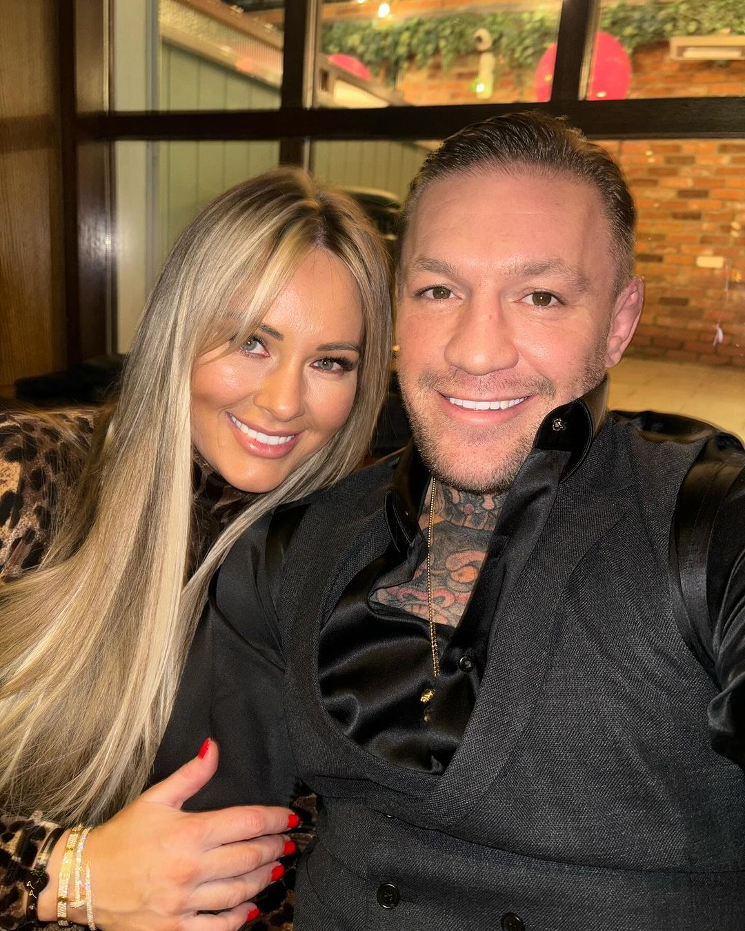 Conor McGregor and his partner Dee Devlin during a Valentines date